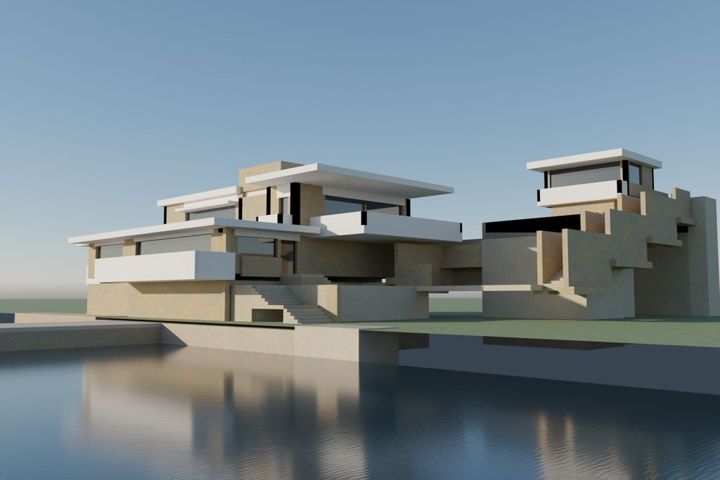El render con materiales